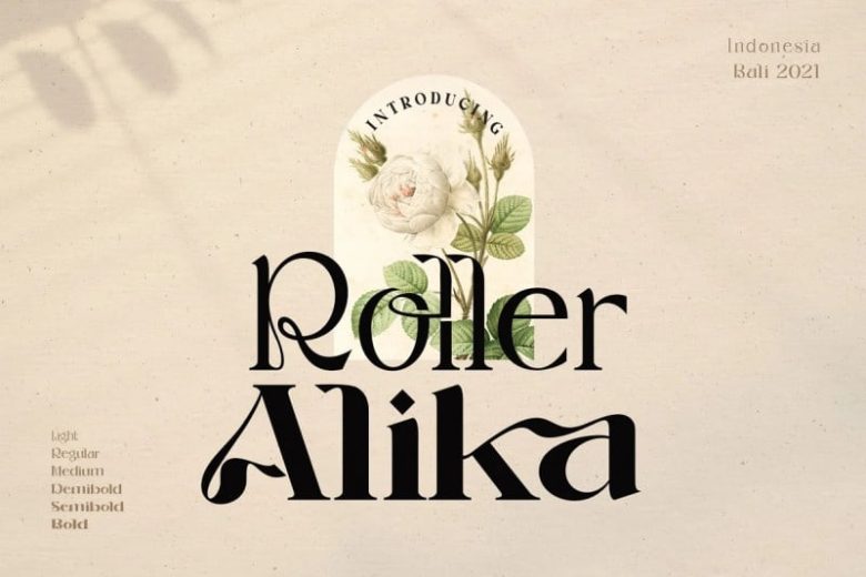 roller-alika font