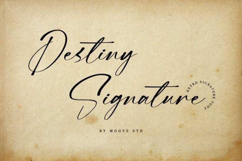Destiny Signature Font - All Free Fonts