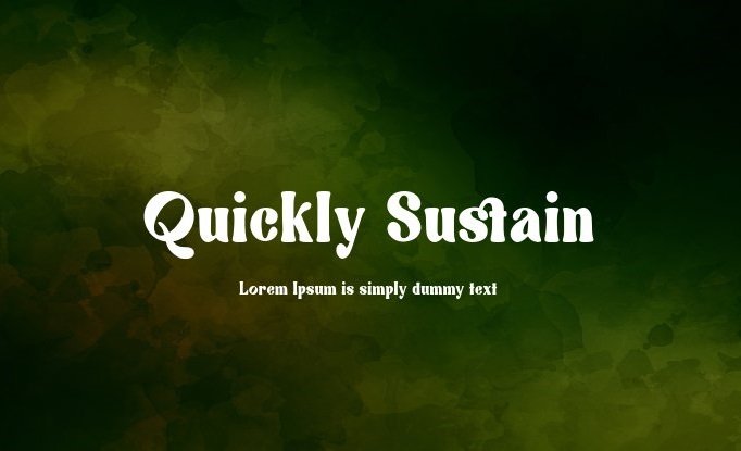 quickly-sustain font