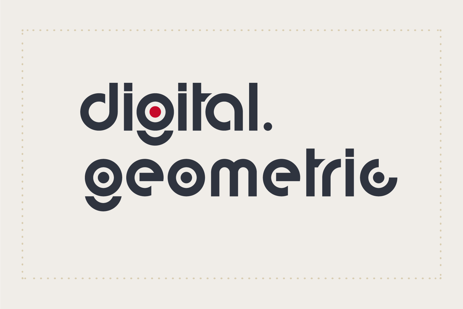 Digital-Geometric-Font