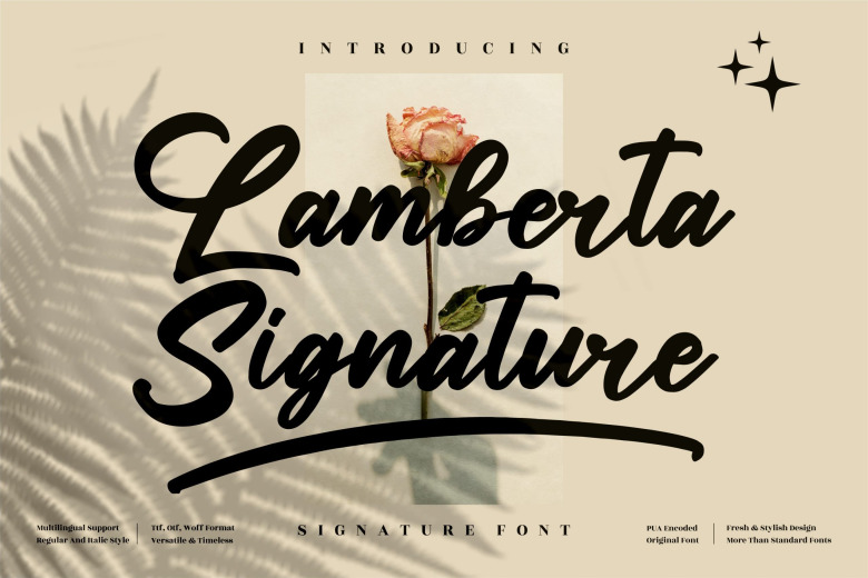 Lamberta-Signature-Font