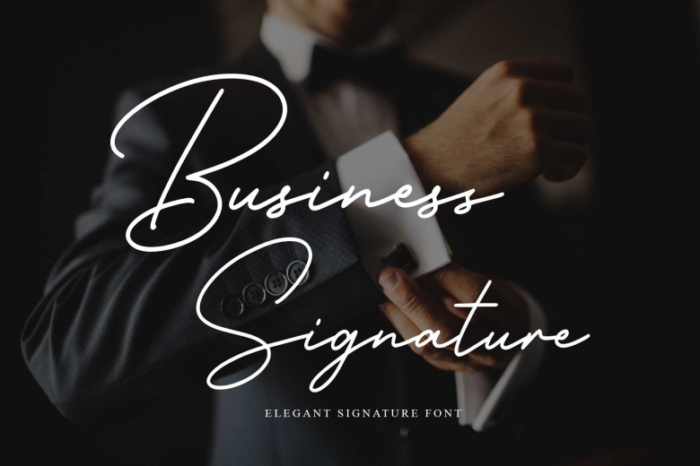 Business Signature Font