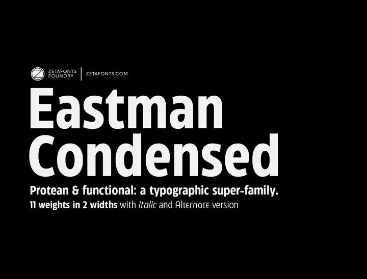 Eastman Condensed Font Family