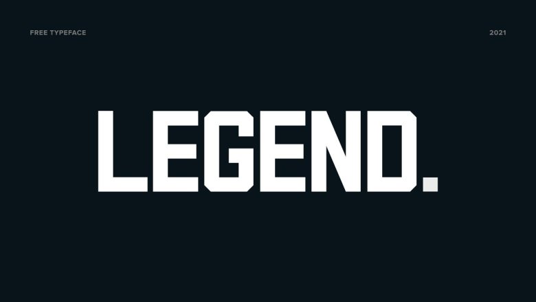 Legend Display Font