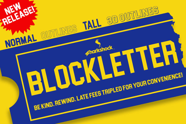 Blockletter Font 1
