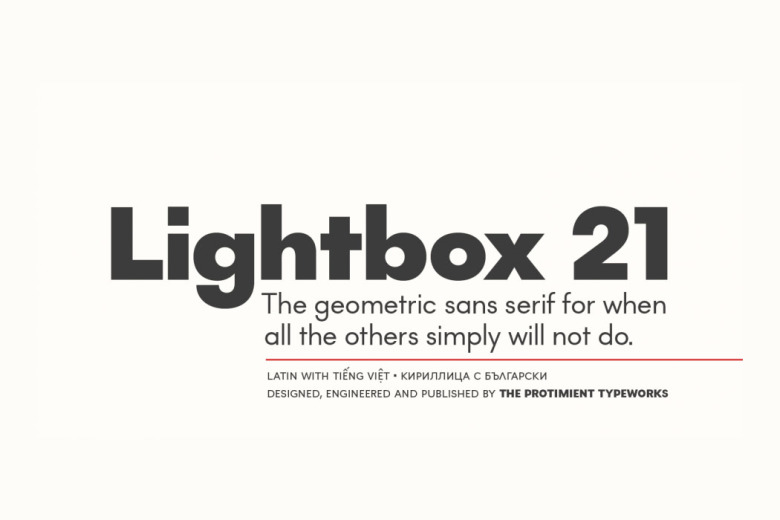 Lightbox 21 Font Family
