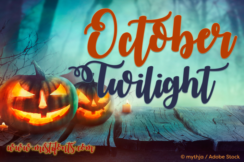 October Twilight Font 1