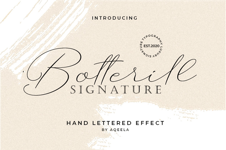 Botterill Signature Font