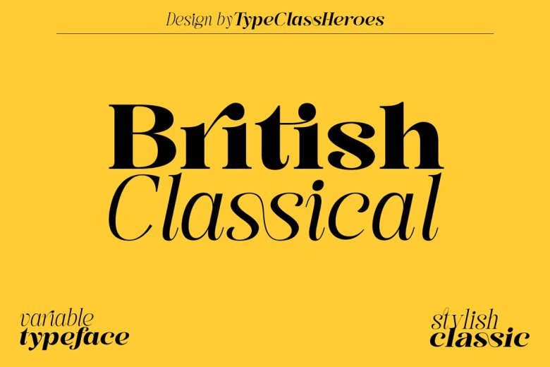 British Classical Font