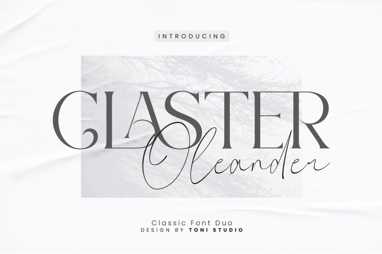 Claster Oleander Font