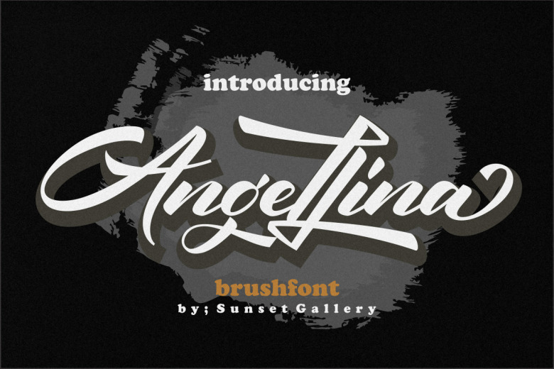 Angellina Brush Font