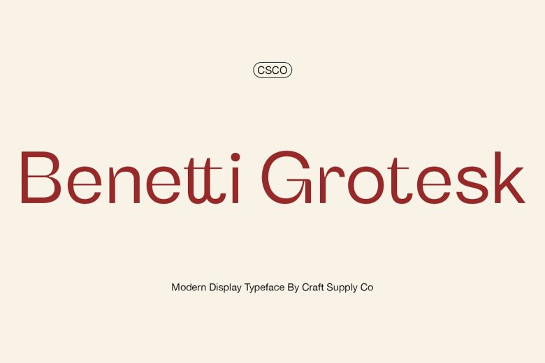 Benetti Grotesk Font