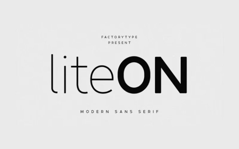 Lite On Font