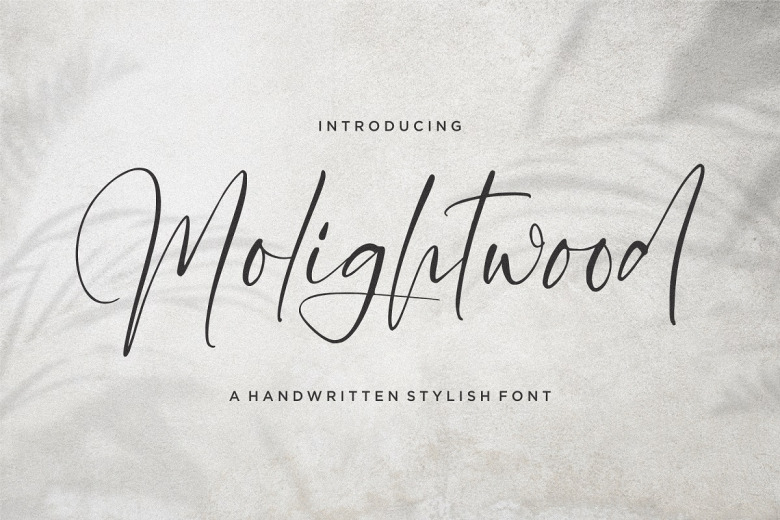 Molighwood Font