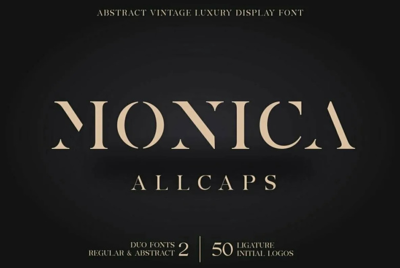 Monica Allcaps Font