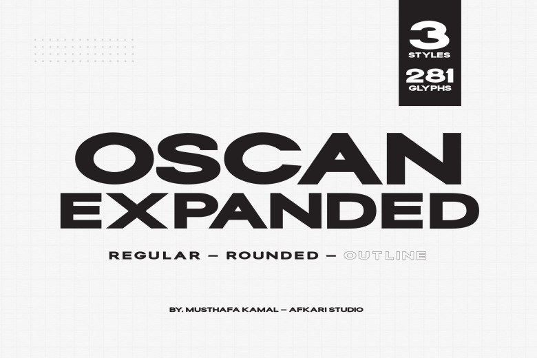 Oscan Expanded Font
