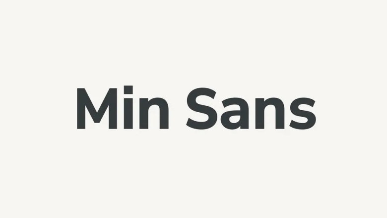 Min Sans Font