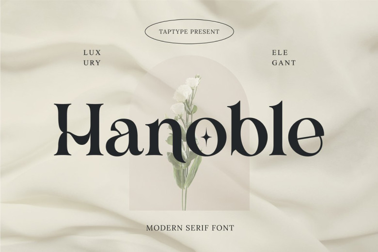Hanoble Serif Font