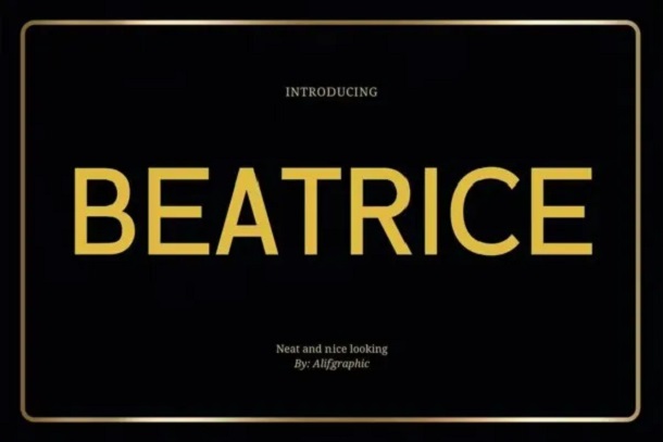 Beatrice Sans Font