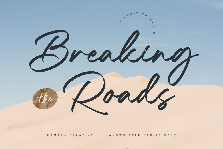 Breaking Road Font