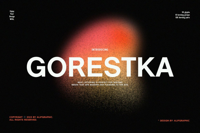 Gorestka Font