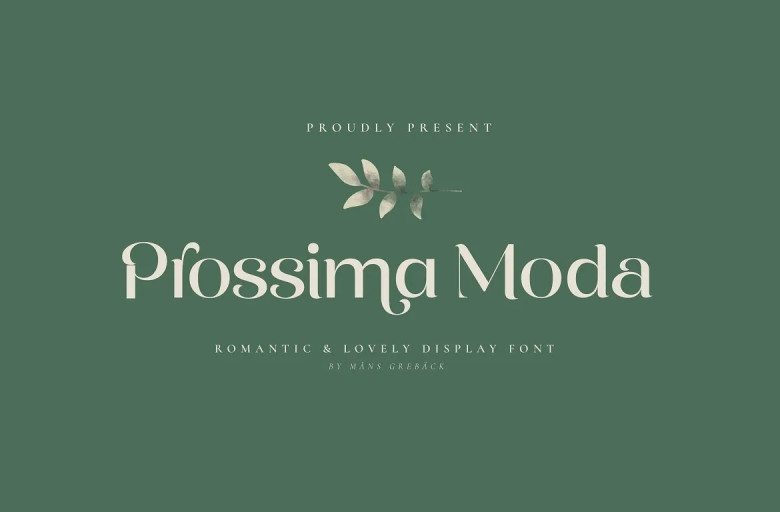 Prossima Moda Font