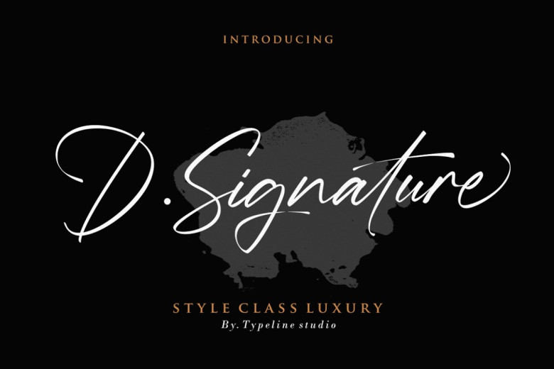 D.Signature Font