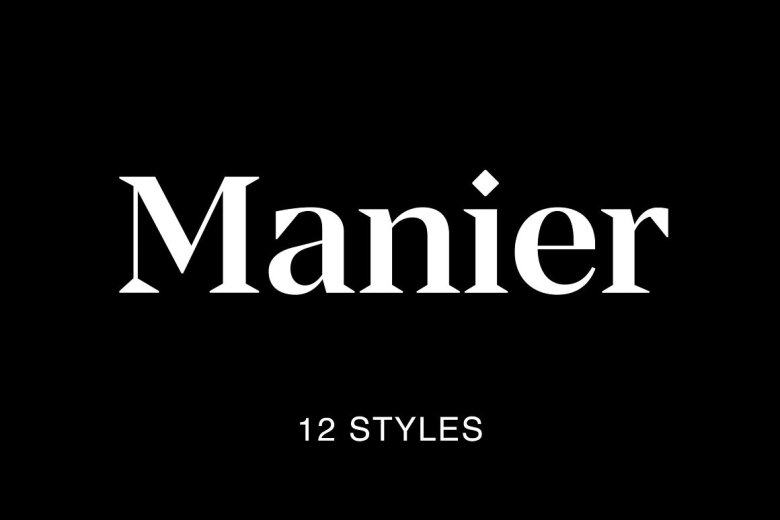 Manier Font