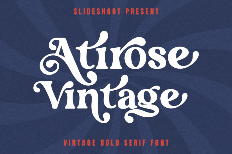 Atirose Vintage Font