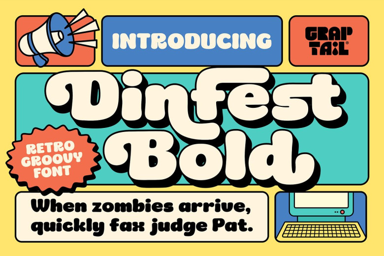 Dinfest Bold Font