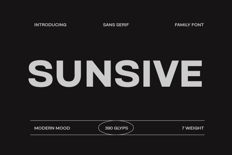Sunsive Font