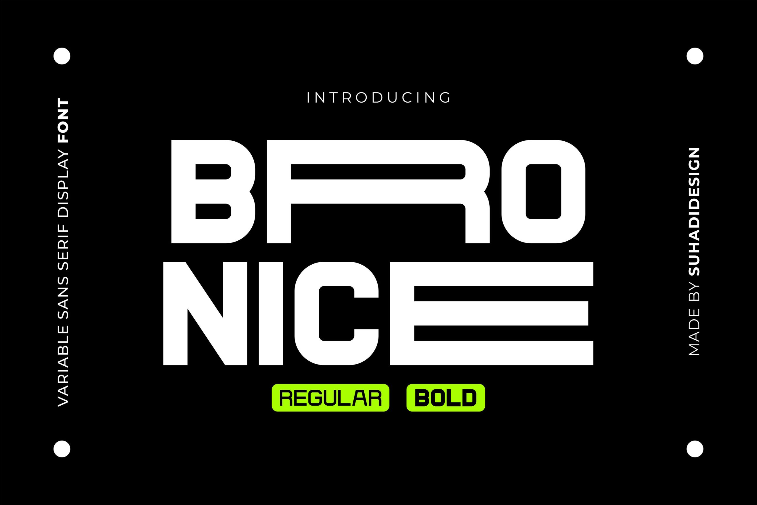 Bronice Sans Font