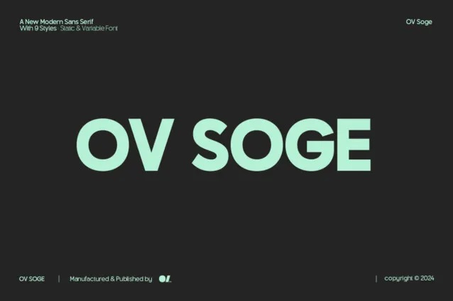 OV Soge Font Family