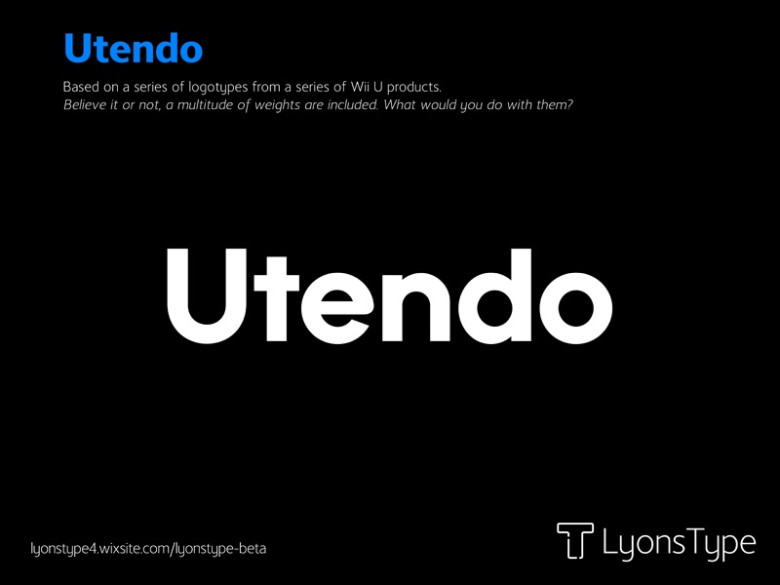 Utendo Font 1