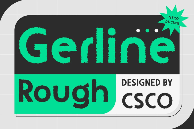 Gerline Rough Font