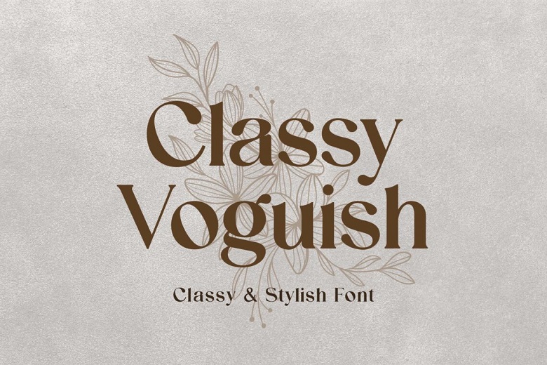 Classy Voguish Font
