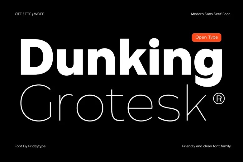Dunking Groteks Font