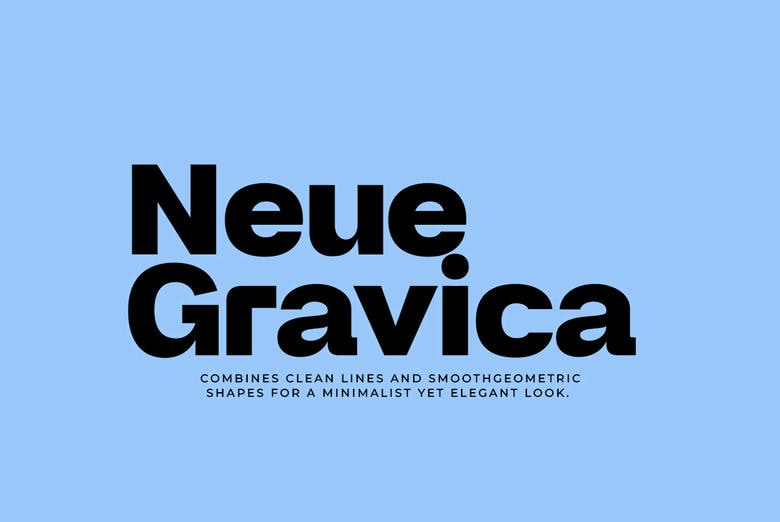 Neue Gravica Font Family