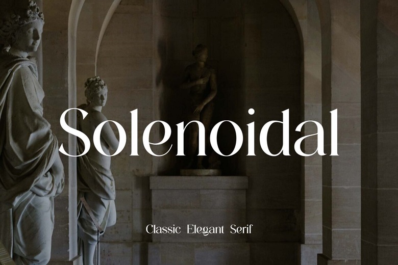 Solenoidal Font