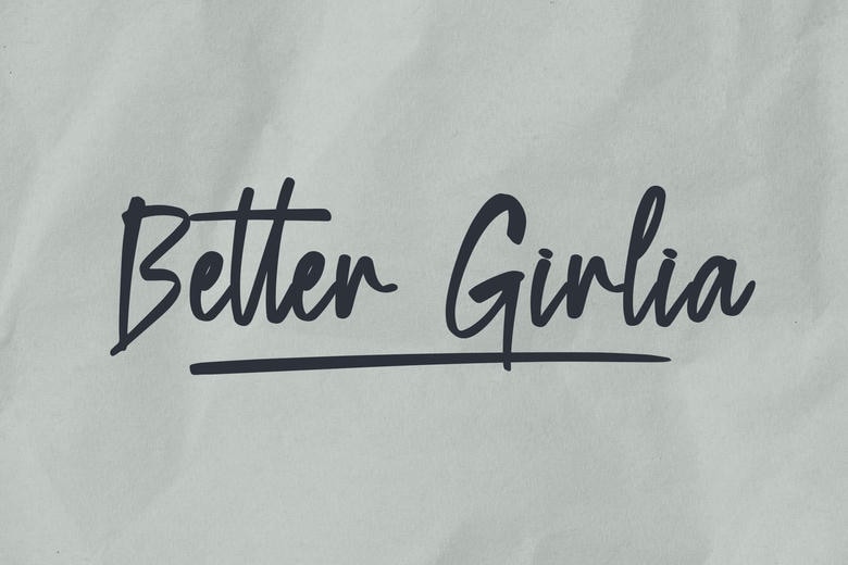 Better Girlia Font