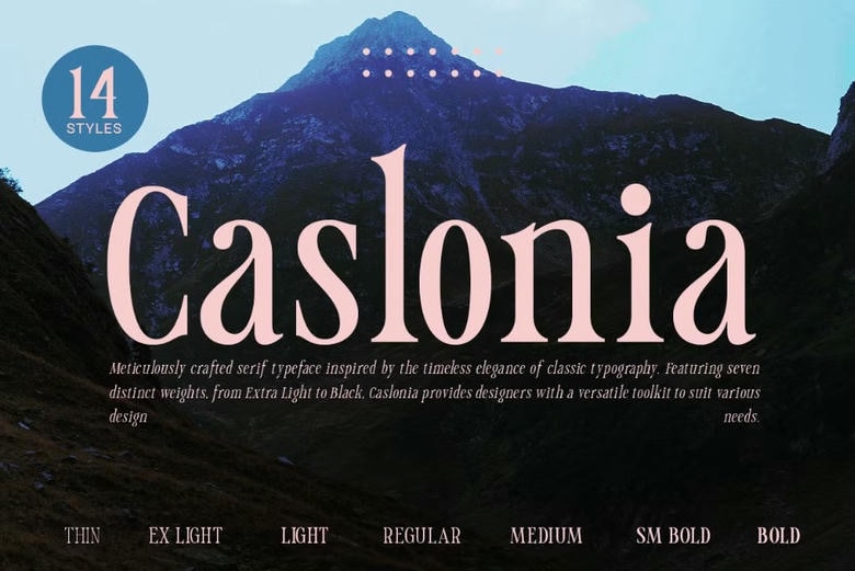 Caslonia Font Family