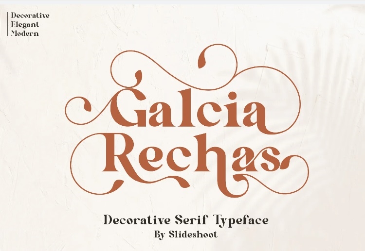 Galcia Rechas Font