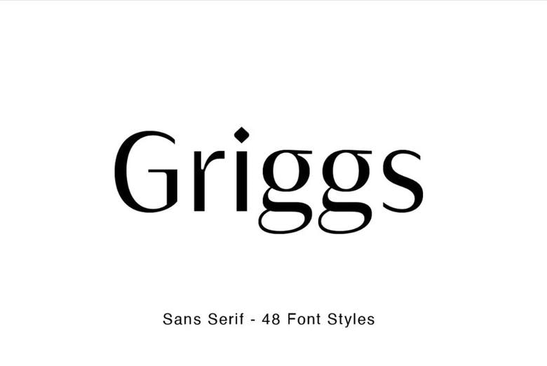 Griggs Font Family