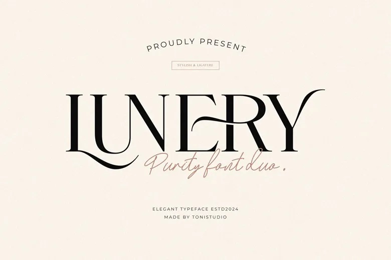 Lunery Purity Font Duo