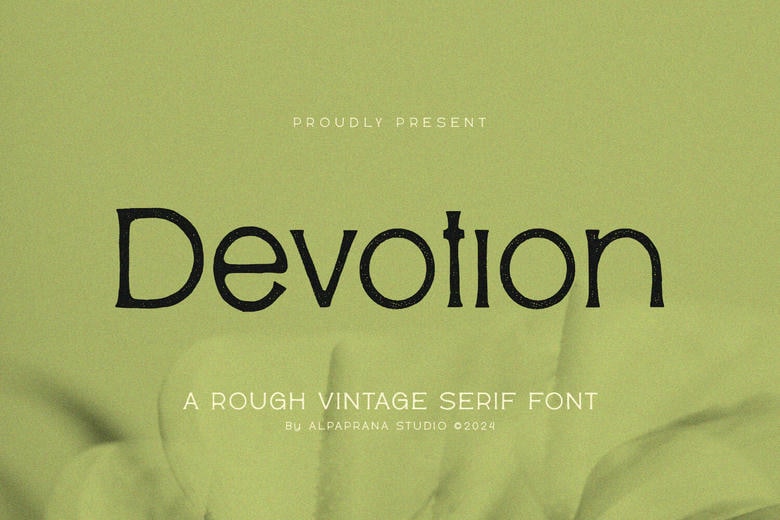 Devotion Rough Font