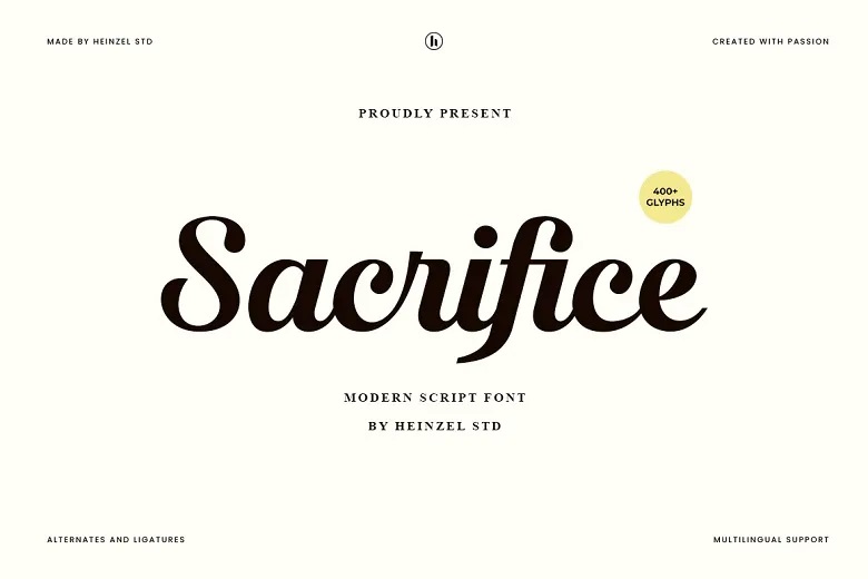 Sacrifice Font