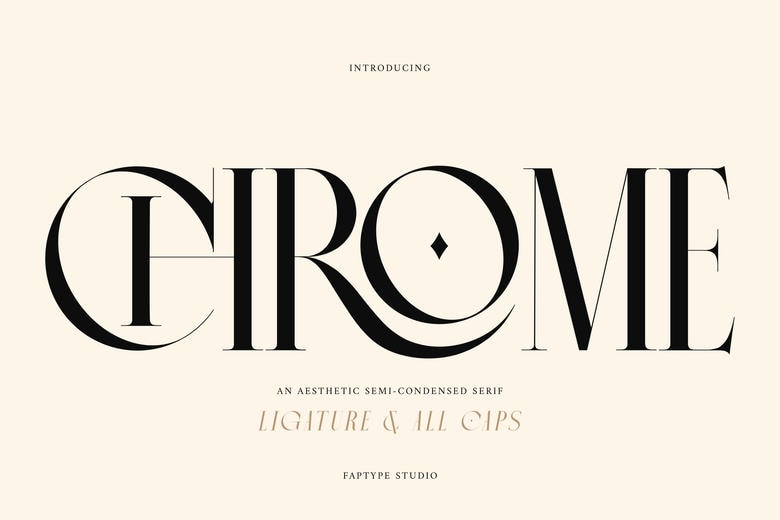 Chrome Slab Font