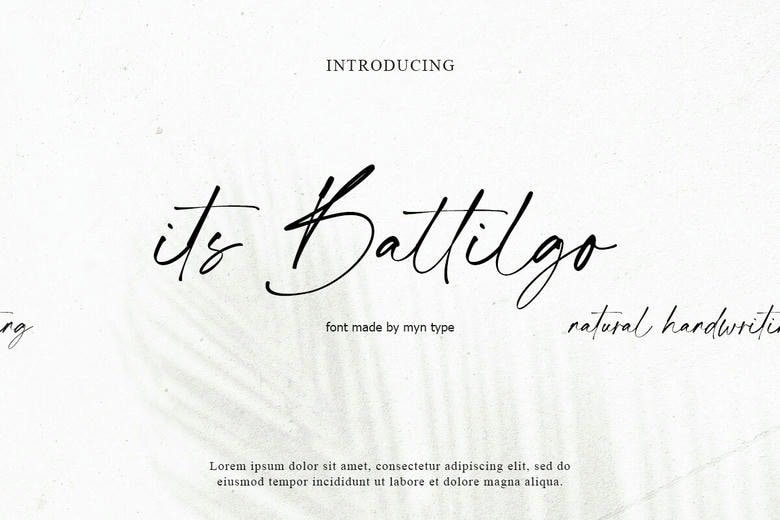 Its Battilgo Font