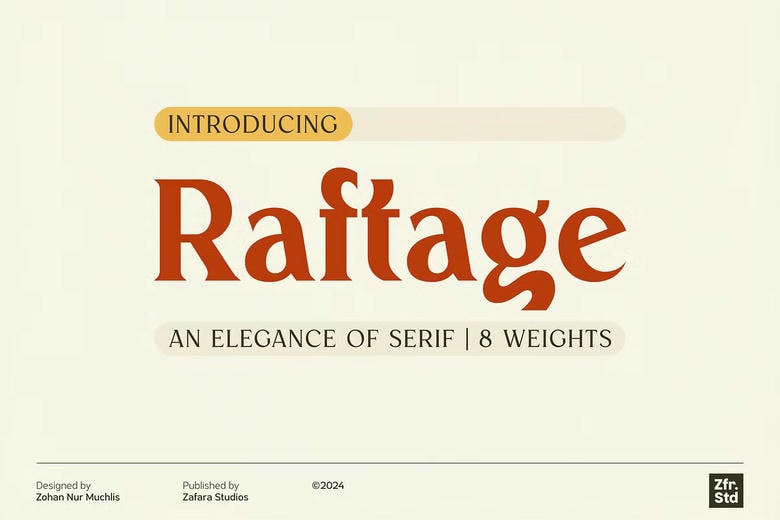 Raftage Font