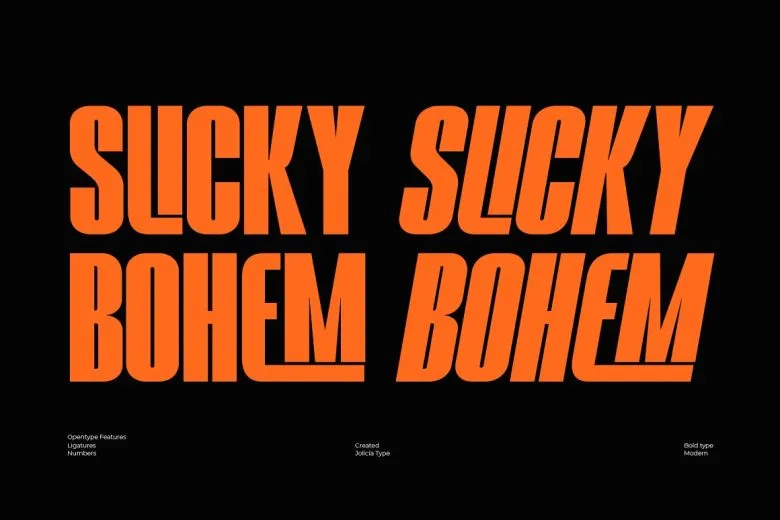 Slicky Bohem Font